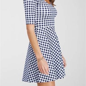 Cute & Fresh gingham printed skater dress!